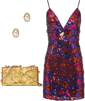 hutch printed sequin slip dress Printed Sequin Slip Dress