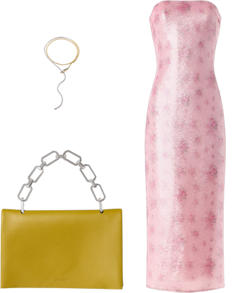 stasia sequin midi dress LoveShackFancy Stasia Dress in Pink Ombre