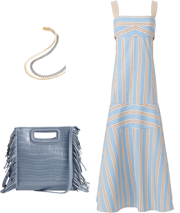alexis talette striped cutout cotton midi dress ALEXIS TALETTE DRESS - A1250428-0364