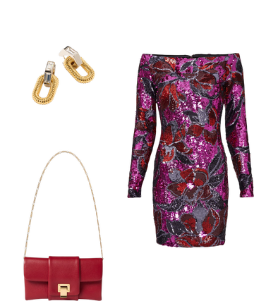 dress the population malia dress Malia Floral Sequin Dress by Dress The Population