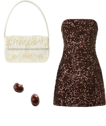 bardot helene sequin strapless mini dress product info and reviews Bardot Helene Sequin Strapless Mini Dress