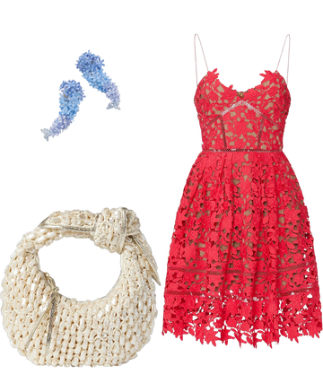Hot Pink Azalea Dress by Self-Portrait | Rent the Runway
