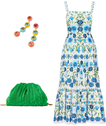 borgo de nor daniela floral midi dress Daniela Floral Midi Dress by Borgo de Nor