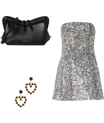 sequin dress polyvore Sequin A Line Dress Pink
