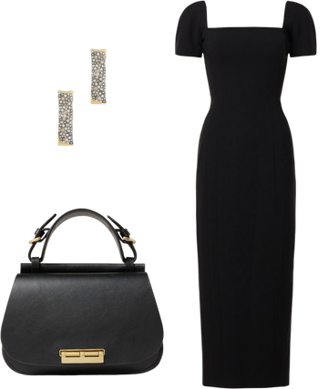 alc elvie midi dress A.L.C. Elvie Midi Dress in Black, Size 0