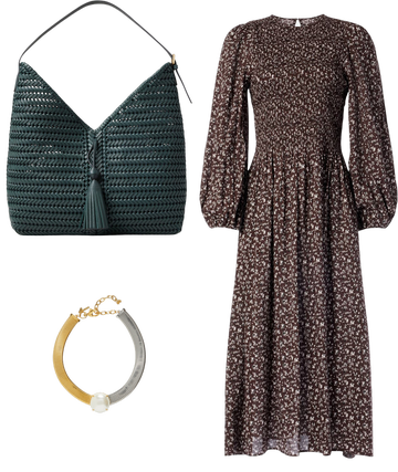 the melody smocked midi dress in daisy print Madewell The Melody Scoop Back Smocked Midi Dress