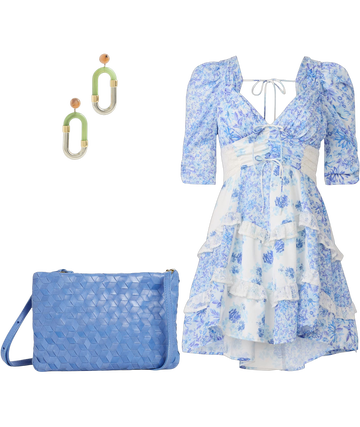 rosalyn mini dress blue For Love & Lemons
