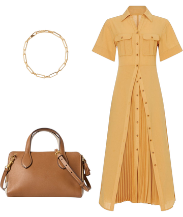 alc florence pleated midi dress A.L.C. Florence Pleated Midi Dress