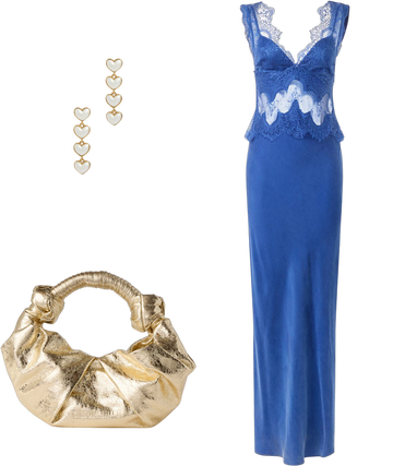 rent the runway blue lace dress Blue Bird Lace Dress