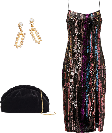 one33 social sequin crepe dress Sequin Crepe Dress by One33 Social