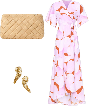 hutch iridescent floral wrap maxi dress Hutch Trinity Ruffled Chiffon Wrap Maxi Dress