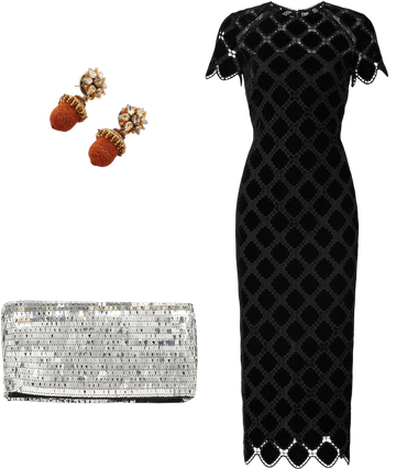kiriya lace sheath dress Kiriya Velvet Lace Column Dress by Shoshanna