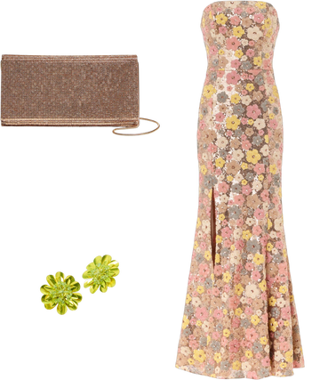 dress the population janelle strapless maxi dress Janelle Dress