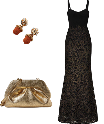 dress the population lorena appliqu gown Lorena Embroidered Sleeveless Gown