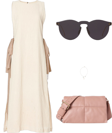 pamela love cream tie dress Pamela Love | Dresses | Pamela Love Cream Gauzy Tie Side Midi Dress Small