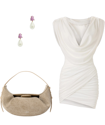 polyvore party dresses Stylingbynatalie_ on LTK High cowl mini dress in an embellished mesh. Cleo Dress by DELFI Collective