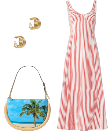 weworewhat sleeveless v-neck ruched linen midi dress WeWoreWhat Ruched Cup Midi Dress in Red