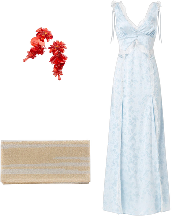 hattie jacquard maxi dress Hattie Jacquard Maxi Dress by For Love and Lemons
