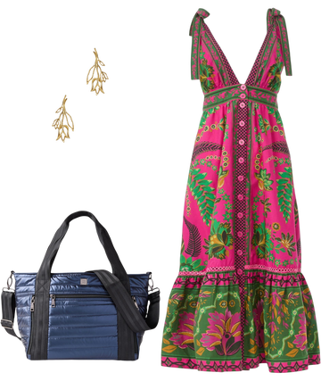 farm rio ana tapestry pink midi dress FARM Rio Ana Tapestry Midi Dress | Pink