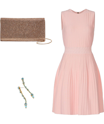 ted baker pleated dress pink Ted Baker Women's Sleeveless V Neck Pleated Maxi Dress - Pink - Size 0