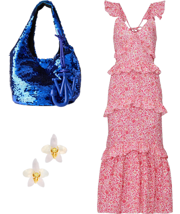 morrison floral satin midi dress MISA LOS ANGELES Morrison Dress in Tangerine Flora