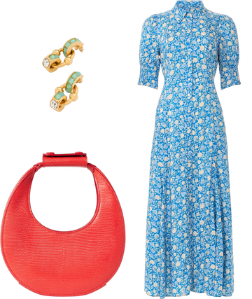 rixo bloom shirt dress Rixo Bloom Shirt Dress
