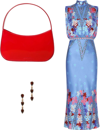 saloni sakura falls fleur midi dress Sakura Falls Fleur Midi Dress by SALONI