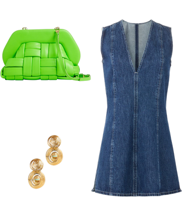 etica denim dress Mira Denim Wrap Dress