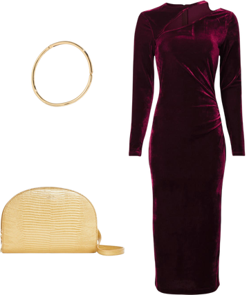 reiss burgundy velvet dress Reiss