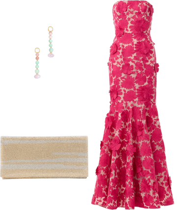 helsi jessica strapless 3d floral strapless mermaid maxi dress Helsi Jessica Strapless 3D Floral Mermaid Maxi Dress at MarketFair Shoppes in Princeton, NJ