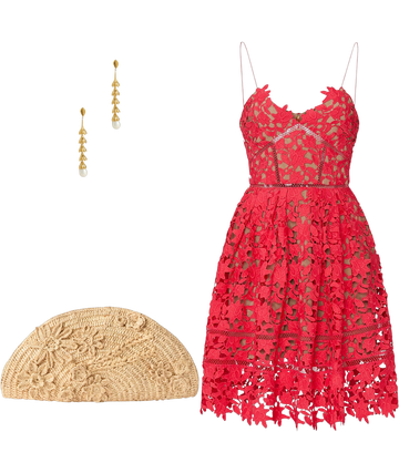 Hot Pink Azalea Dress by Self-Portrait | Rent the Runway
