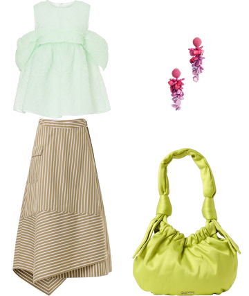 Mint Organza Top by Cecilie Bahnsen | Rent the Runway