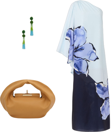 hutch one-shoulder column satin maxi dress Hutch Stretch Satin One-Shoulder Maxi Dress