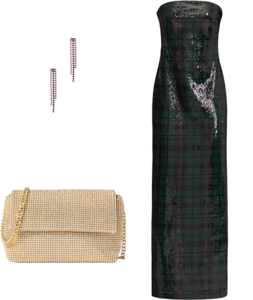 ralph lauren plaid sequin dress Ralph Lauren Ralph Lauren Sequined Plaid Gown