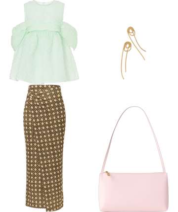 Mint Organza Top by Cecilie Bahnsen | Rent the Runway