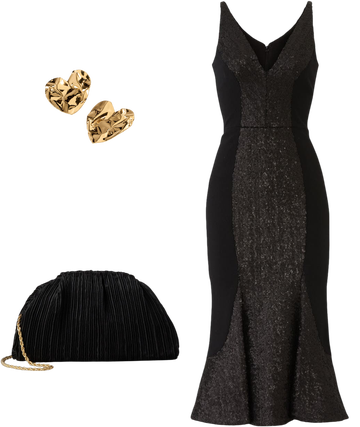 dress the population kylie dress Dress the Population Black Label Kylie Bead & Sequin Floral Applique Midi  Dress