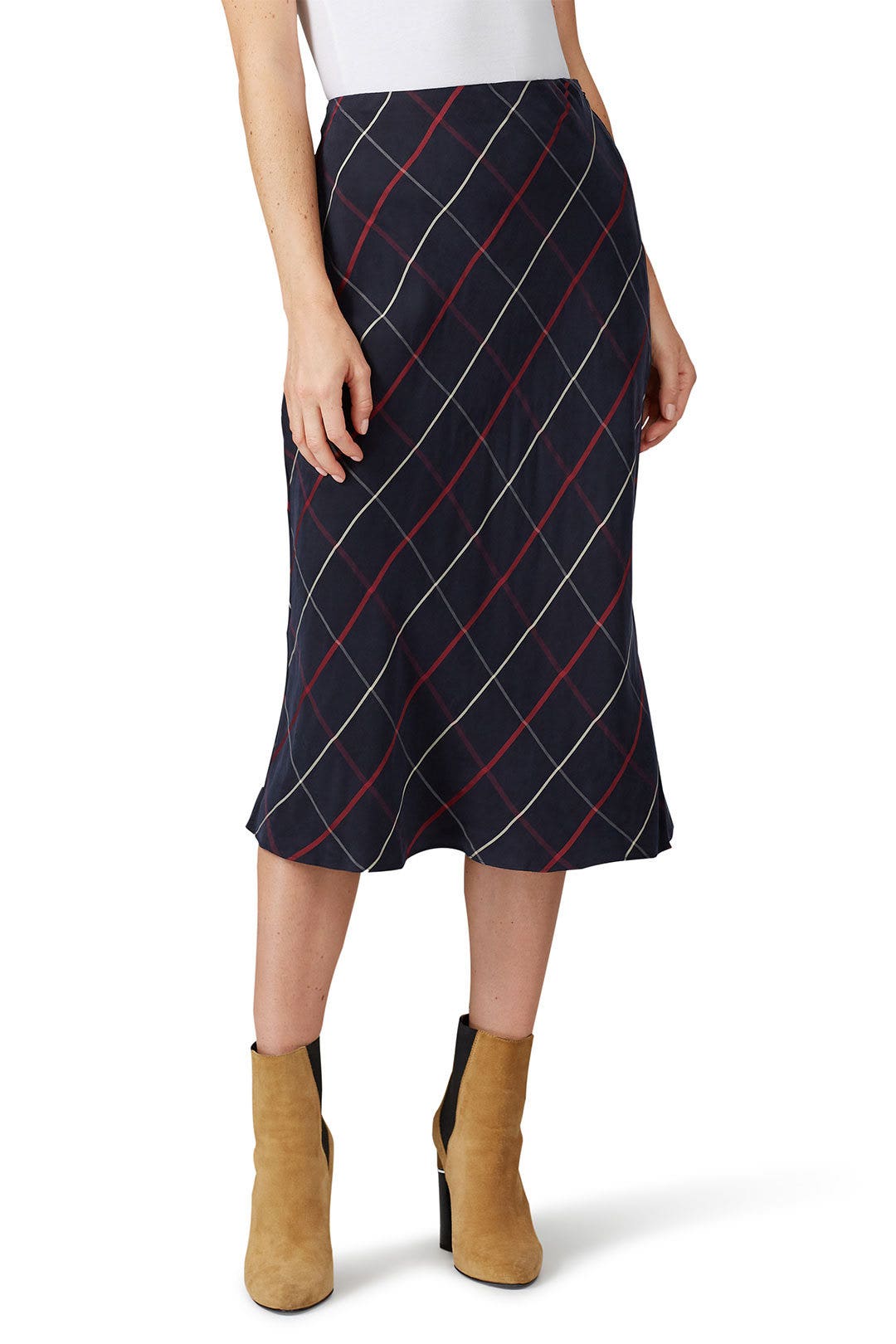 Plaid Bias Skirt by Club Monaco 2