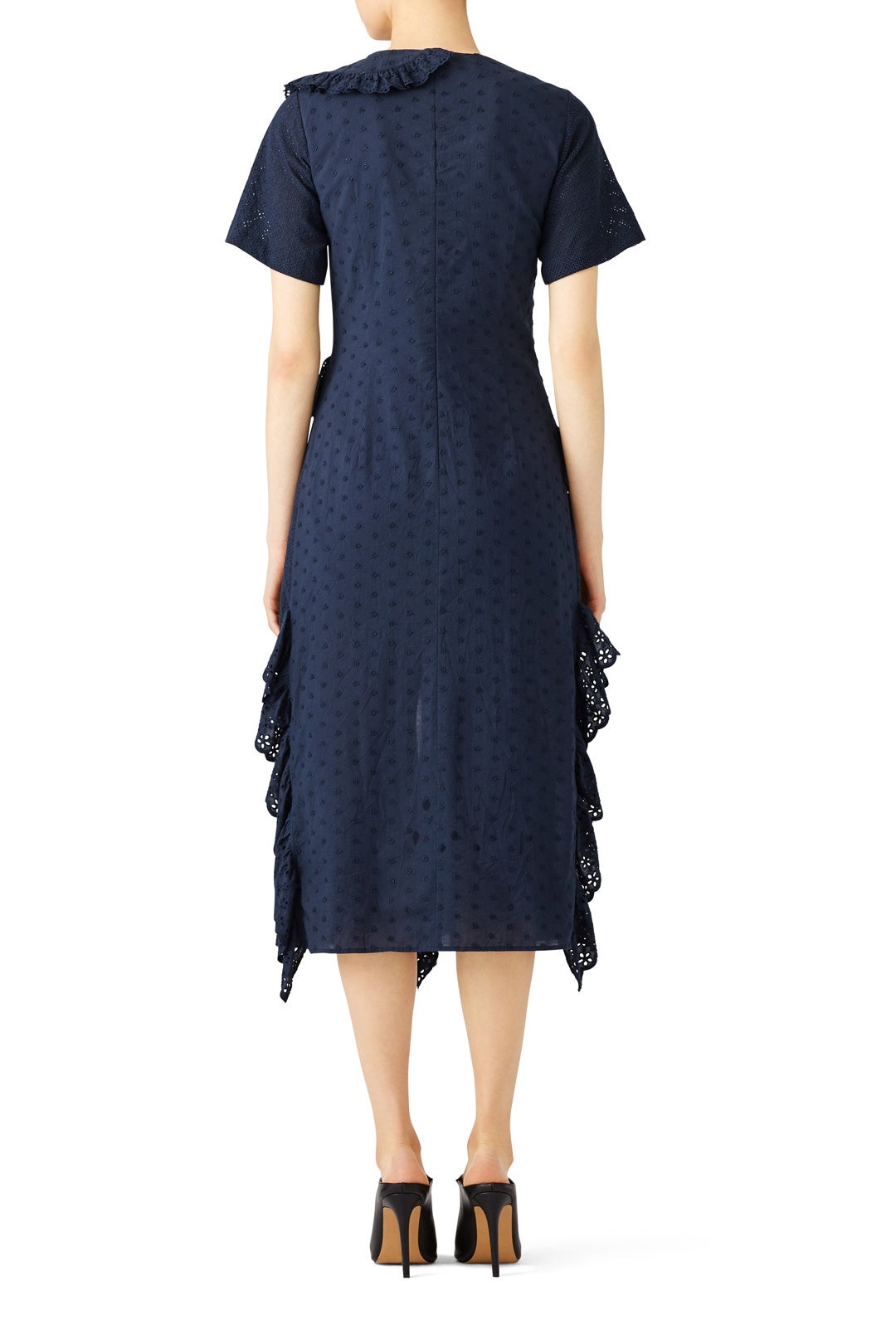 Navy Disconnect Dress by Goen. J 1