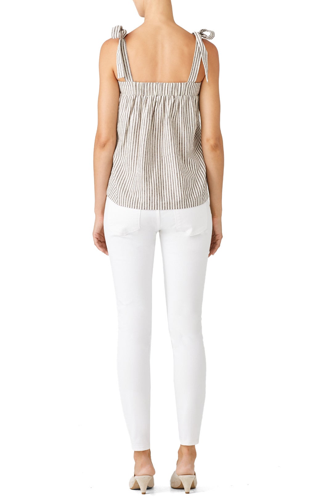 The Shoulder Front Tie Top by Moon River 1