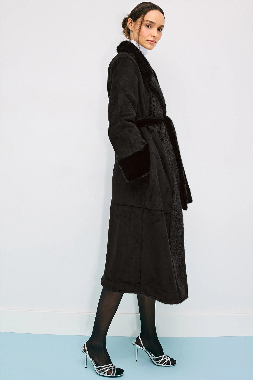 Faux Suede And Fur Coat by Rosetta Getty x RTR 1