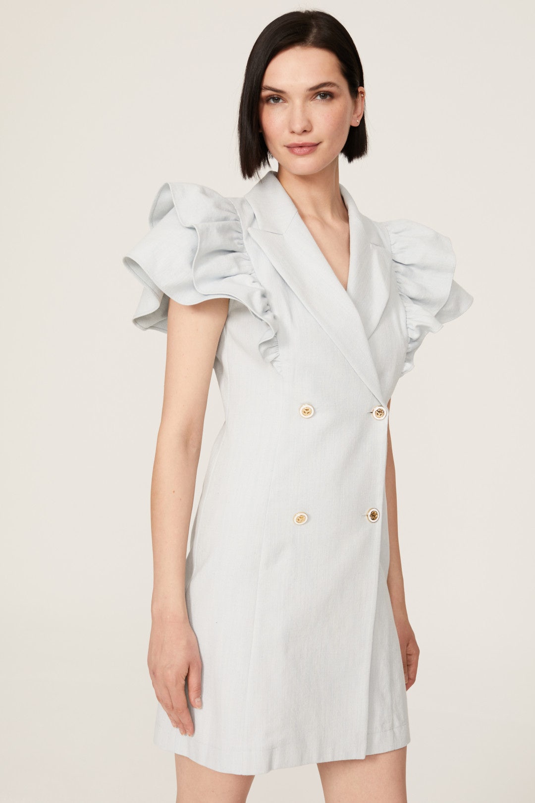 Angelina Ruffle Dress by Sandro 1