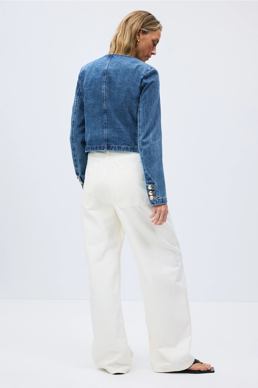 Cropped Denim Jacket by English Factory | Rent the Runway