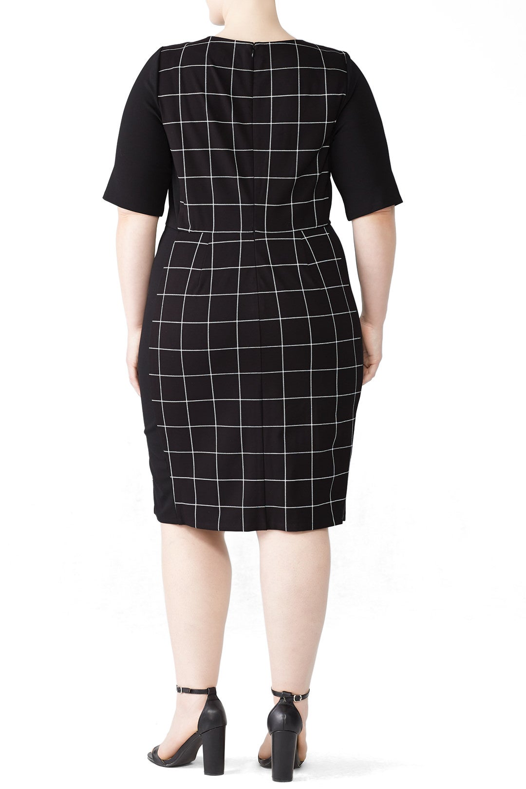 9 to 5 Windowpane Work Dress by ELOQUII 2