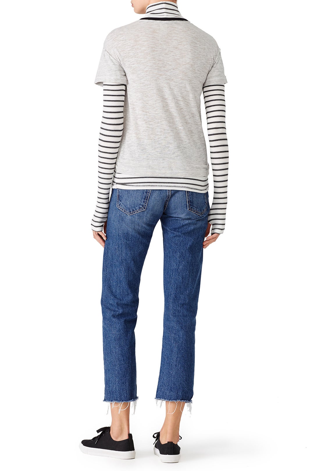 Grey Striped Two For by Free People 2