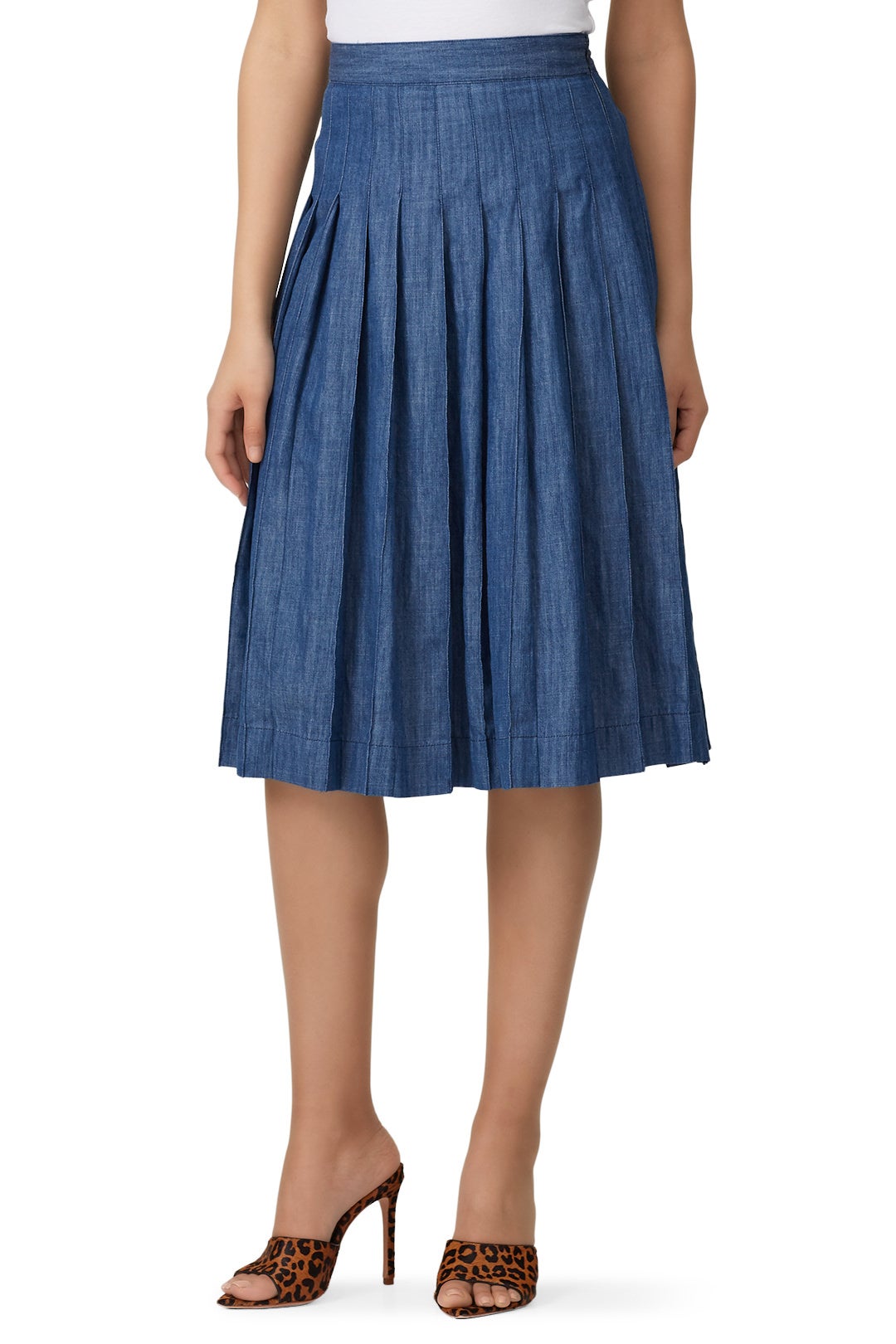 Pleated Midi Skirt by J.Crew 1