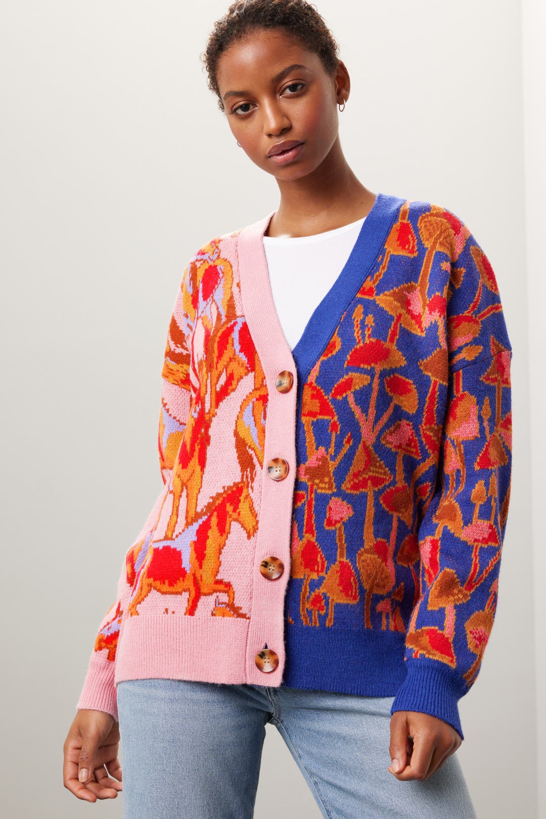 Mixed Mushroom Cardigan by FARM Rio | Rent the Runway