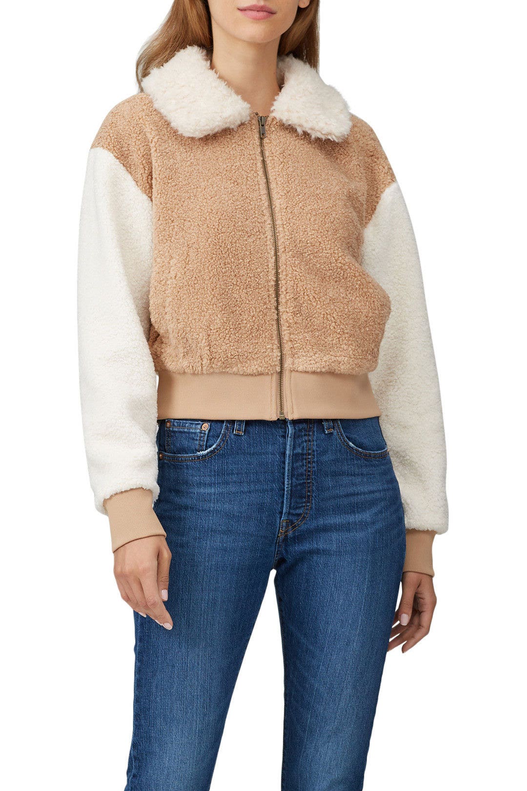 Mix Faux Fur Bomber Jacket by MINKPINK 1