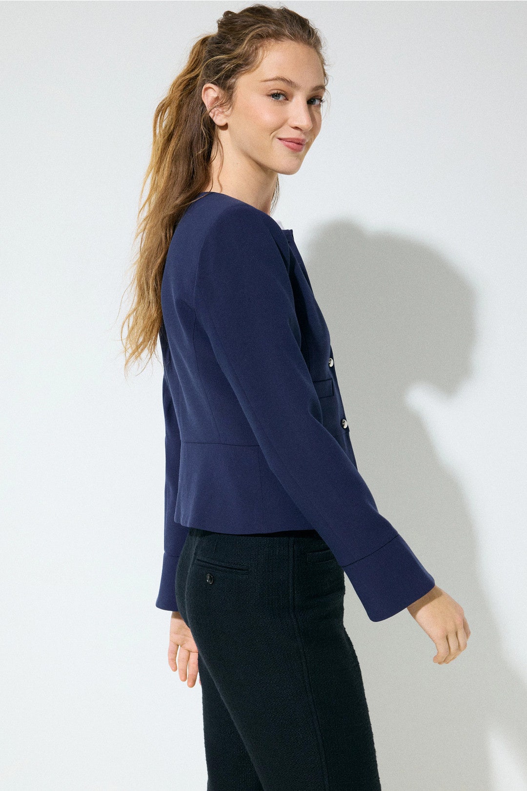 Peplum Fitted Blazer by Derek Lam 10 Crosby x RTR 1