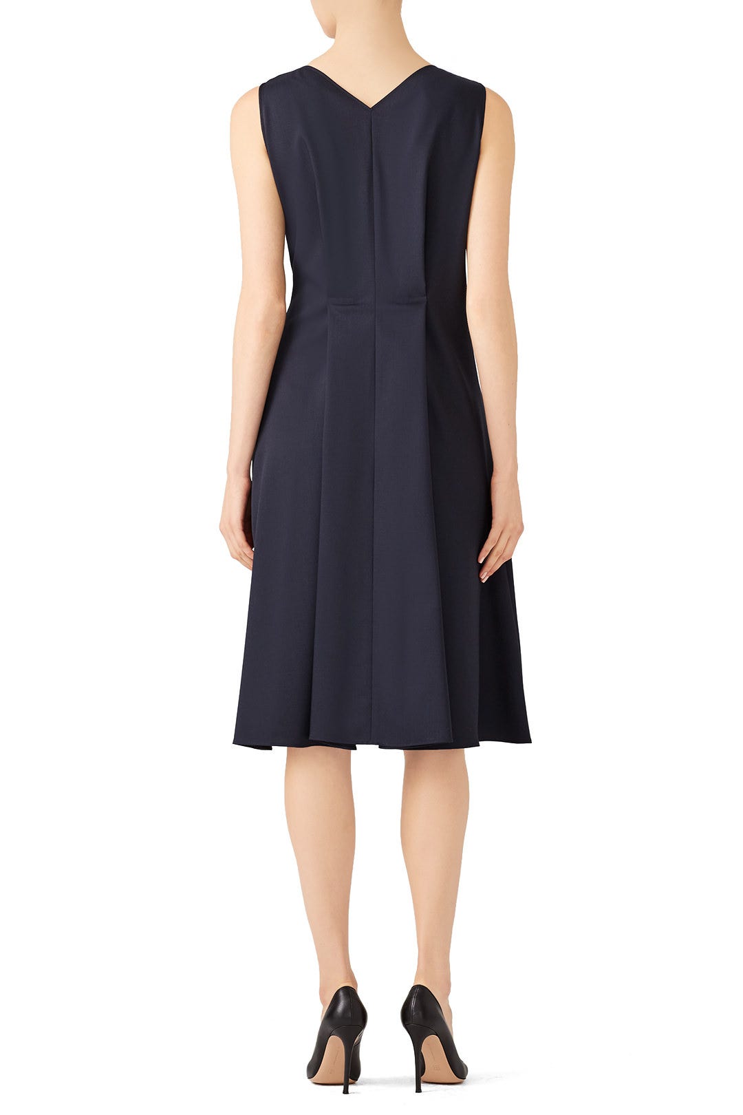 Ruffle Panel Dress by Jil Sander Navy 2