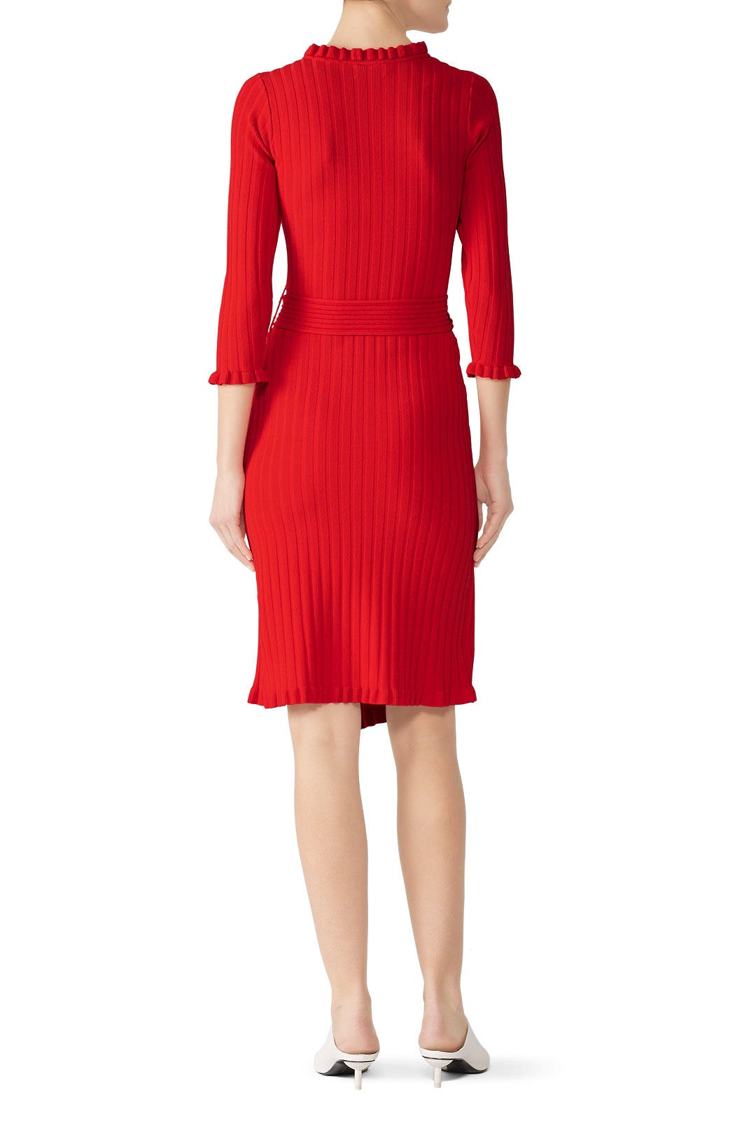 Ruffle-Edge Wrap Dress by Milly 1